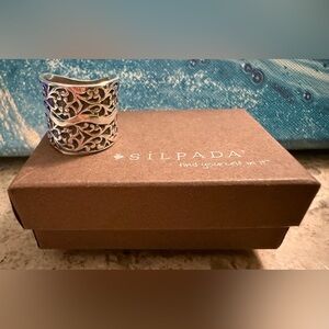 Silpada .925 Sterling Silver Israel Eternal Tree of Life_R1741_Ring Size 8